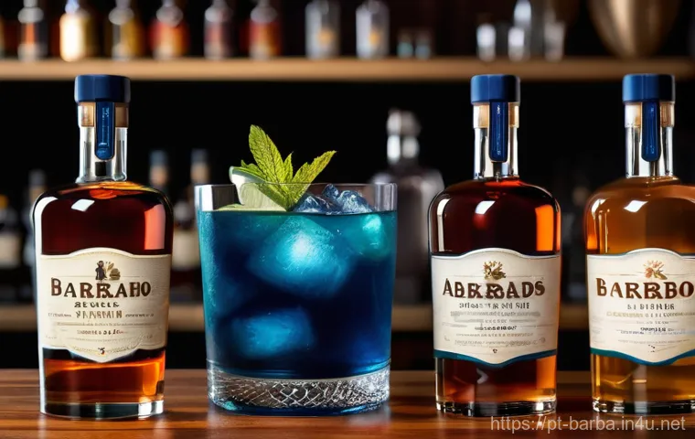 바베이도스 럼 산업과 무역 분쟁 - **"An idyllic representation of Barbados' natural beauty and its contribution to rum, emphasizing pu...